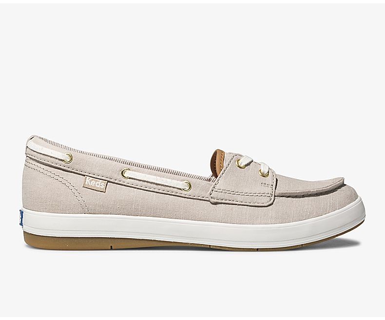 Keds Women's Charter Chambray Yellow Slip On Shoes - QY0562874
